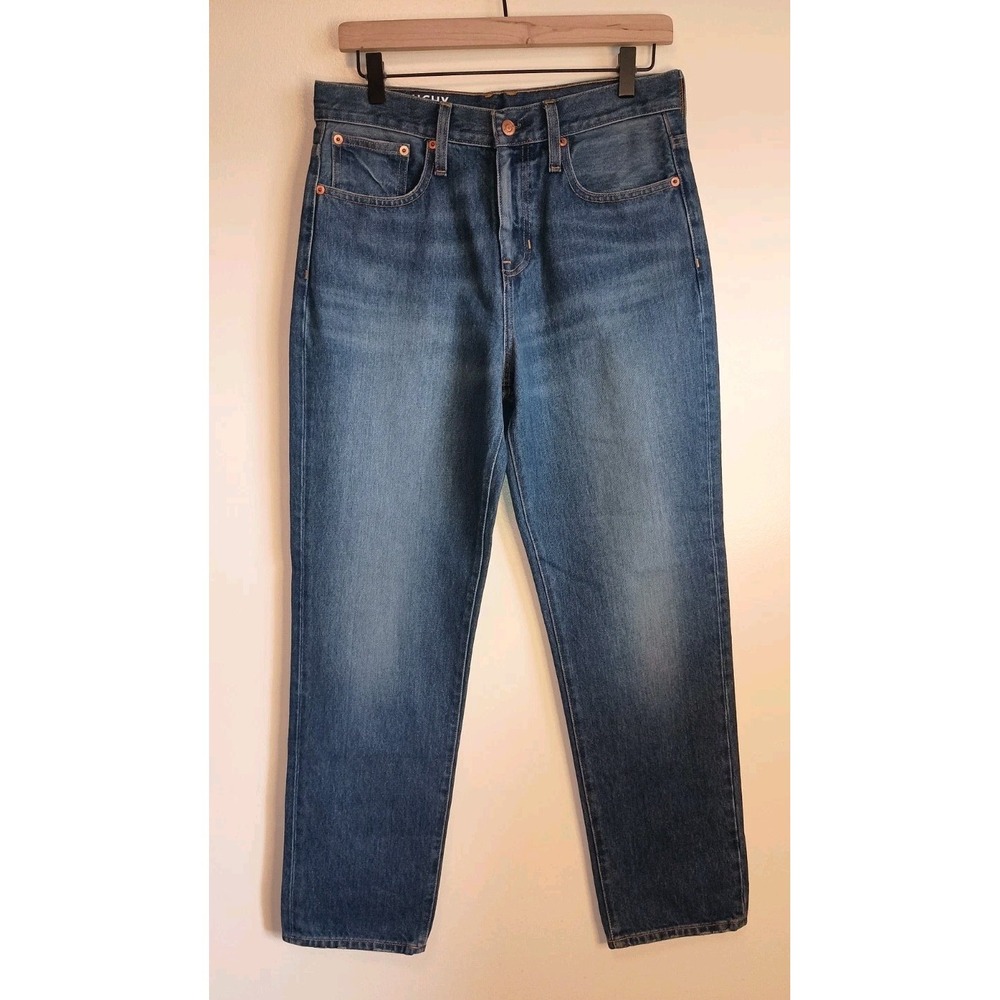 J.Crew Slouchy Boyfriend Jeans 26 Medium Wash Straight Leg Denim‎ Relaxed Fit